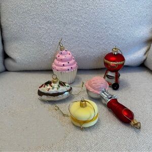 Sur La Table Christmas Ornaments Lot of 5